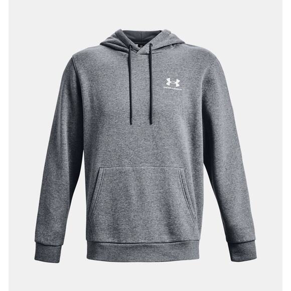 NWT Under Armour UA Icon Fleece Men's Hoodie in Pitch Grey Medium Heather sz XL - Picture 1 of 8